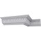 Ekena Millwork 3"H x 2 3/4"P x 4 1/8"F x 94 1/2"L Floral Crown Moulding MLD04X02X04FL - alternate 5